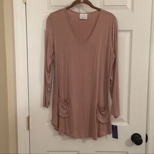 Heathmor Deloach cotton light brown‎ tunic